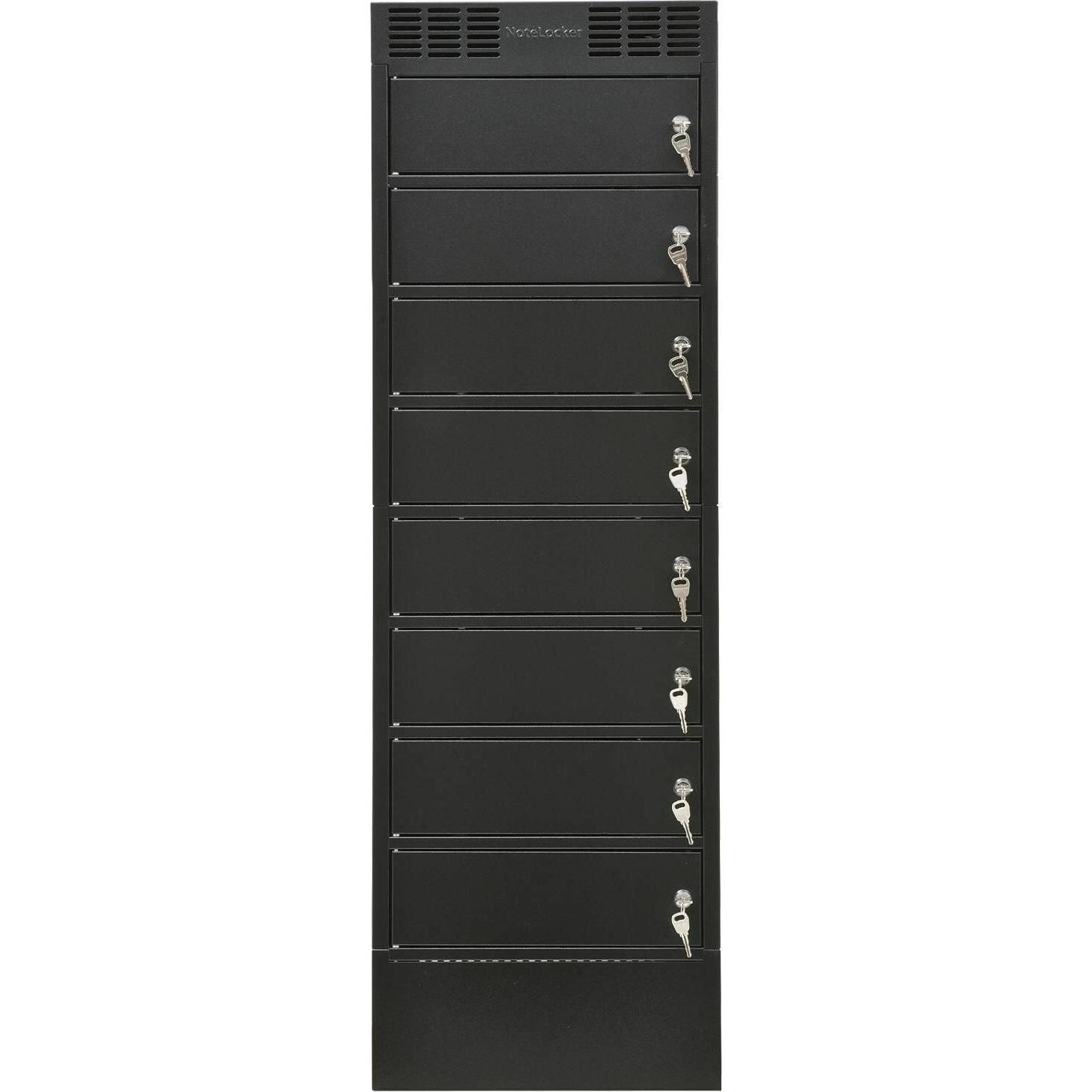 Leba NoteLocker 8 Key (Schuko, Notebookwagen, Schwarz