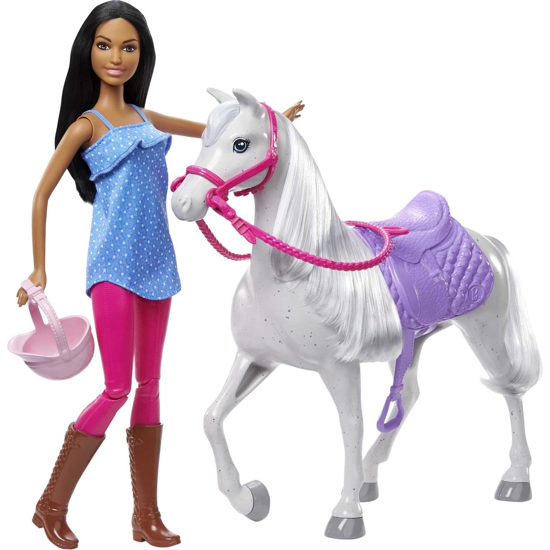 Barbie Pferd und Puppe