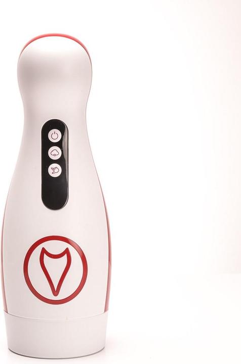 Image du produit Velvet Touch Cyberskin Vibrierender Saug-Masturbator, wiederaufladbar über USB, Weiss