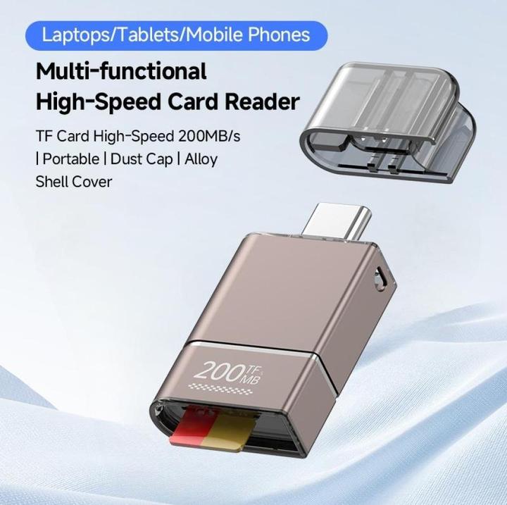 Actual product image PowerGuard USB-C to V30 MicroSD TF Cardreader Adapter (USB-C)