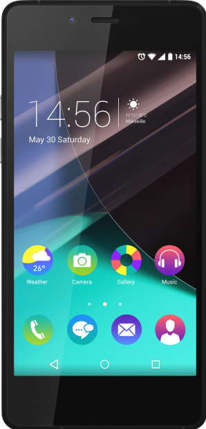 Actual product image Wiko Highway Pure (16 GB, Black / Grey, 4.80", Single SIM, 8 Mpx, 4G)