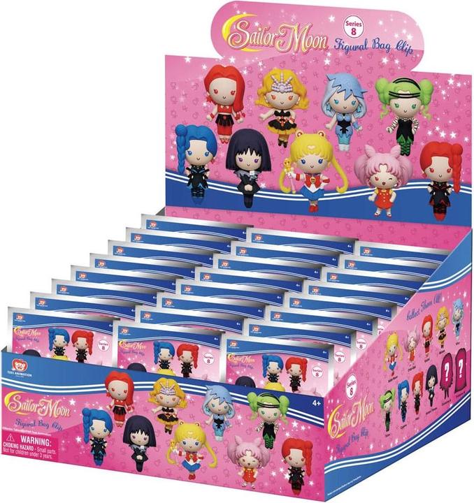 Actual product image Monogram Int. Sailor Moon 3D PVC bag tags Series 8 Display (24)