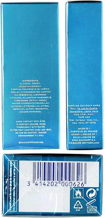 Produktbild Davidoff Cool Water (Aftershave Lotion, 75 ml)