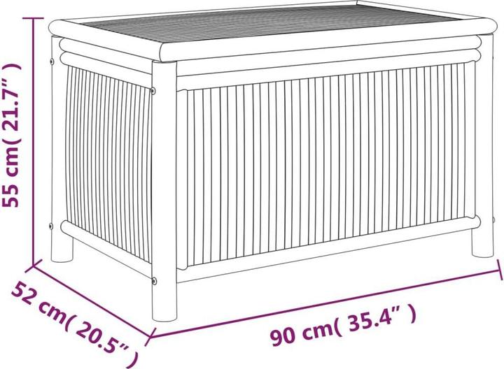 Actual product image vidaXL Gartentruhe