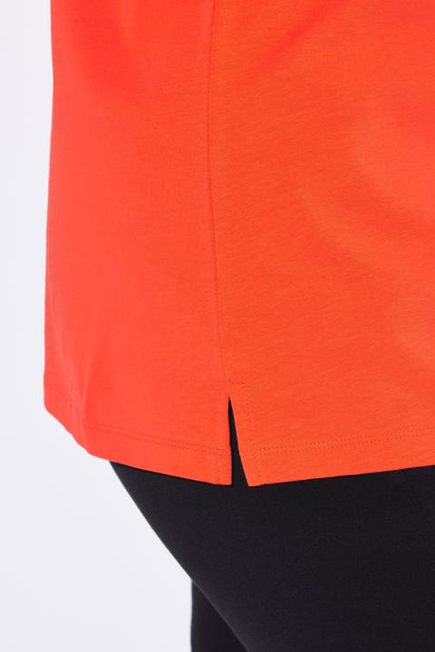 Immagine prodotto Ulla Popken Maglia con scritta, scollo a girocollo, collo alto e maniche a 3/4 (58)