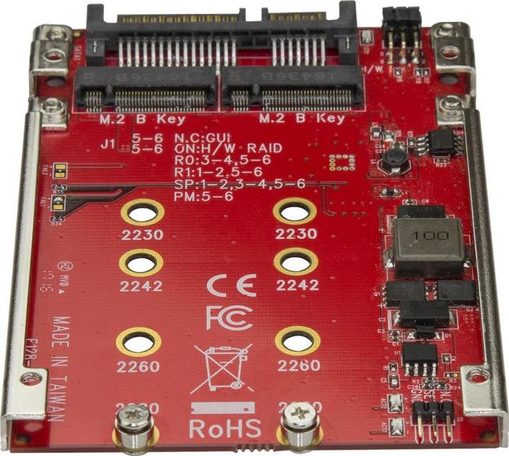 Produktbild StarTech Dual-Slot M.2 zu SATA Adapter RAID