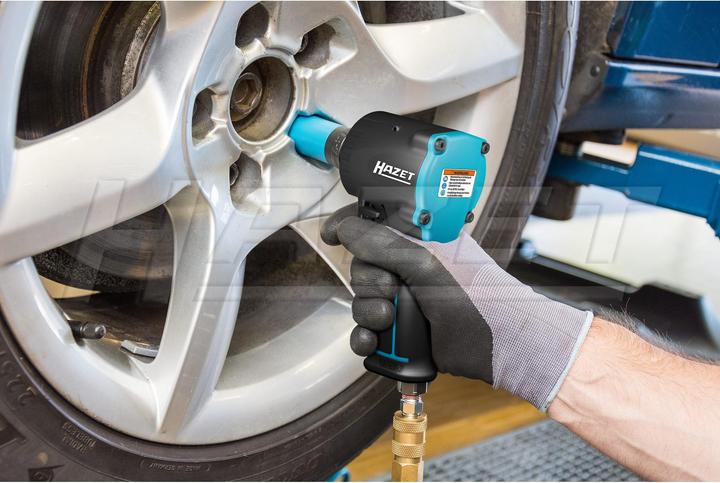 Produktbild HAZET Schlagschrauber ∙ extra kurz 9012M-1 ∙ Lösemoment maximal: 1200 Nm ∙ Vierkant 12,5 mm (1/2 Zo… (Druckluft)