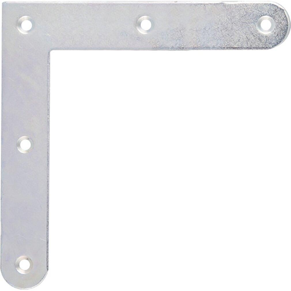 GAH, Connettori in legno, Staffa angolare Lunghezza 150 x 150 mm Larghezza 20 mm Spessore 2 mm Acciaio galvanizzato giallo (Angoli, 20 pz.)