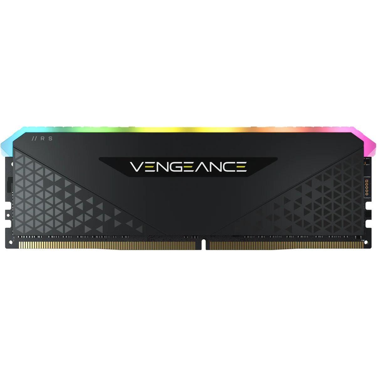 Corsair Vengeance RGB RS (1 x 8GB, 3200 MHz, DDR4-RAM, DIMM), RAM, Schwarz