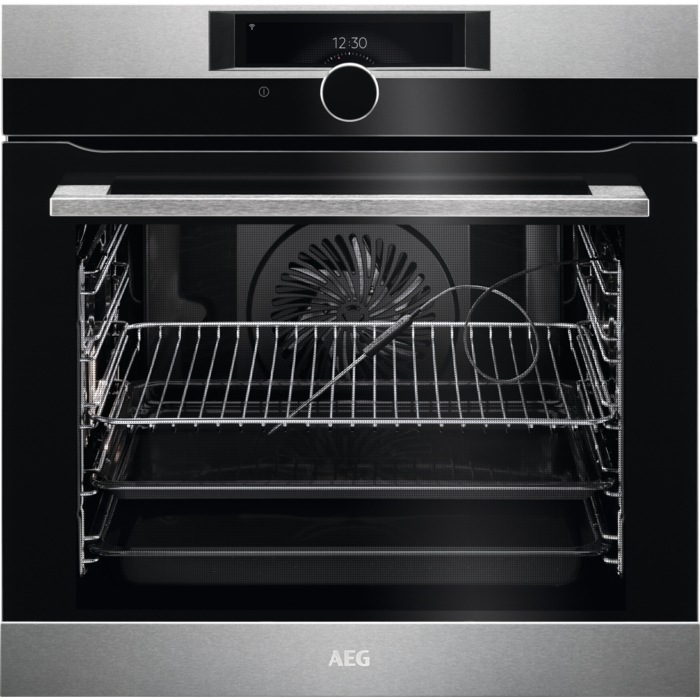 AEG Einbaubackofen BPK948230M 60 cm / WLAN-fähig / Edelstahl mit Antifingerprint / Pyrolytische Selb