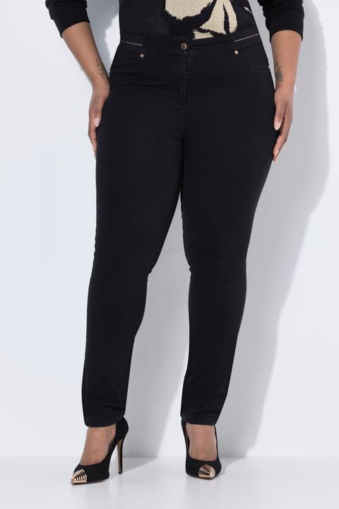 Image du produit Ulla Popken Jegging stretch Sarah, jambe étroite et ceinture élastique (48)