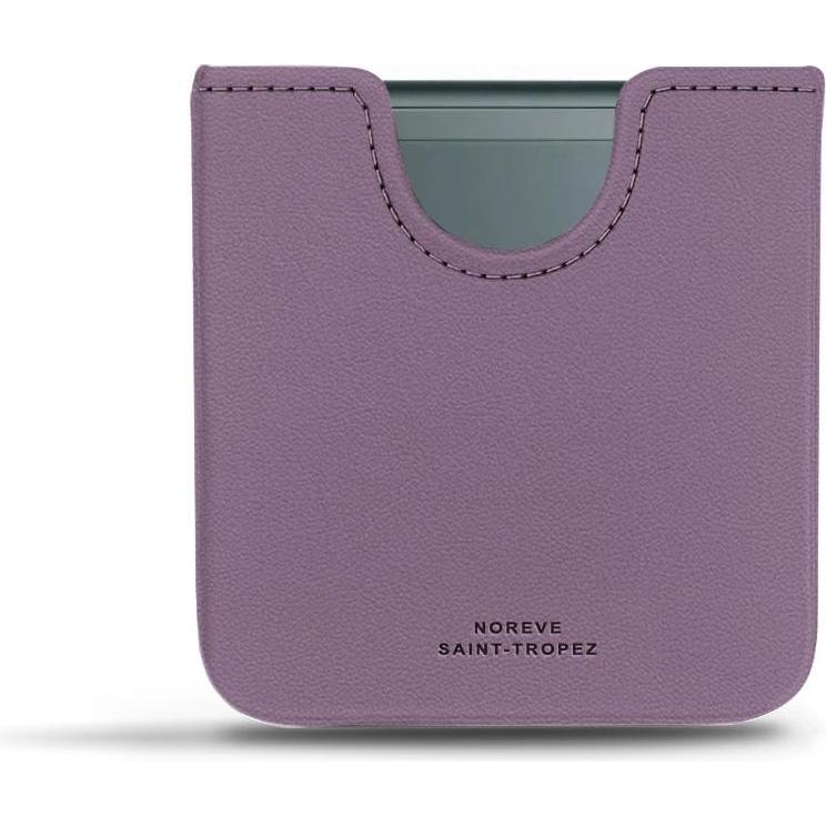 Noreve Custodia in pelle per Samsung Galaxy Z Flip3 (Samsung Galaxy Z Flip3), Cover smartphone, Viola