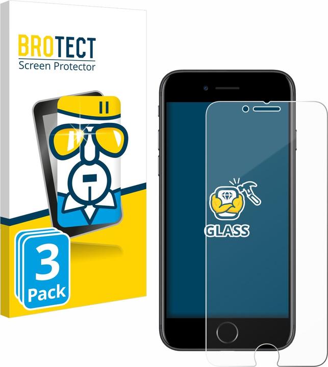 Actual product image BROTECT Armoured tempered glass screen protector (3 Piece, Apple iPhone 7)