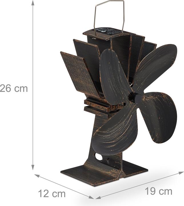Actual product image Relaxdays Oven fan (19 x 12 x 26 cm)