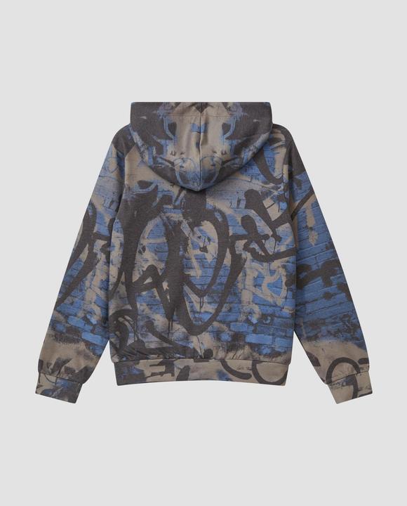 Produktbild s.Oliver Sweatshirt Kapuzensweater mit Graffiti-Print (170, 176)