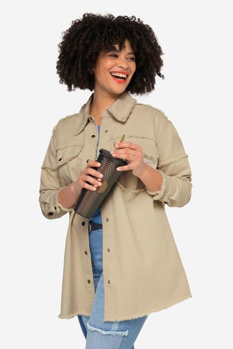 Image du produit Angel of Style Veste avec ornements tendance, col chemise et manches longues (54)
