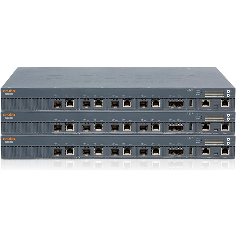 Thumbnail - Aruba 7205-k12-64 Rw (4 Ports), Netzwerk Switch, Schwarz