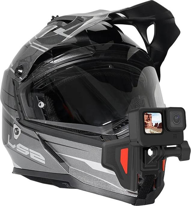 Actual product image Telesin motorcycle helmet mount for sports cameras (Insta360, GoPro)