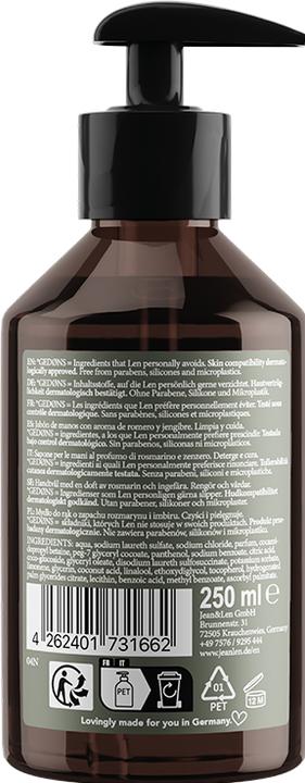 Actual product image Jean & Len Hand Soap (Liquid soap, 250 ml)