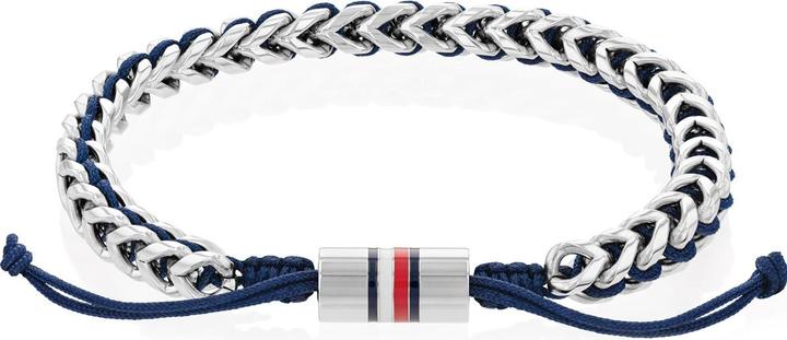 Image du produit Tommy Hilfiger Bracelet en métal tressé (19 cm, Acier inoxydable, Nylon)