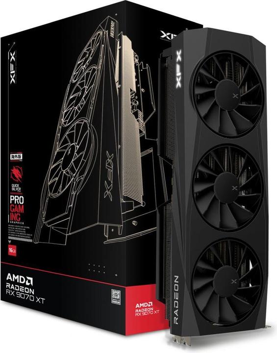 Produktbild XFX Quicksilver Radeon RX 9070 XT Gaming Edition (16 GB, GDDR6)