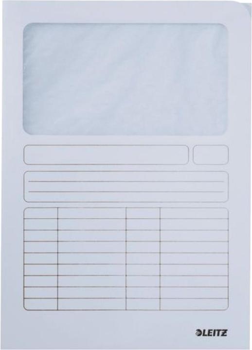 Actual product image Leitz 100 document pockets 3950 DIN A4 white smooth (A4, 100x)