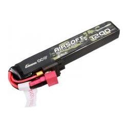 Gens Ace G-Tech 25C 1200mAh 3S1P 11.1V Airsoft Gun Lipo Battery with T Plug (11.10 V, 1200 mAh)