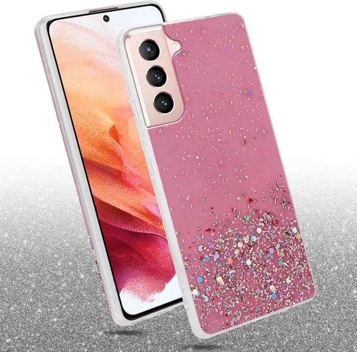 Actual product image Cadorabo TPU cover sparkling glitter (Samsung Galaxy S21 5G)