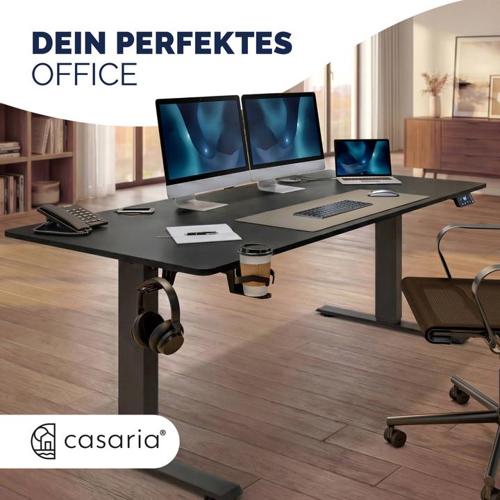 Actual product image Casaria Height adjustable desk (160 x 75 cm)