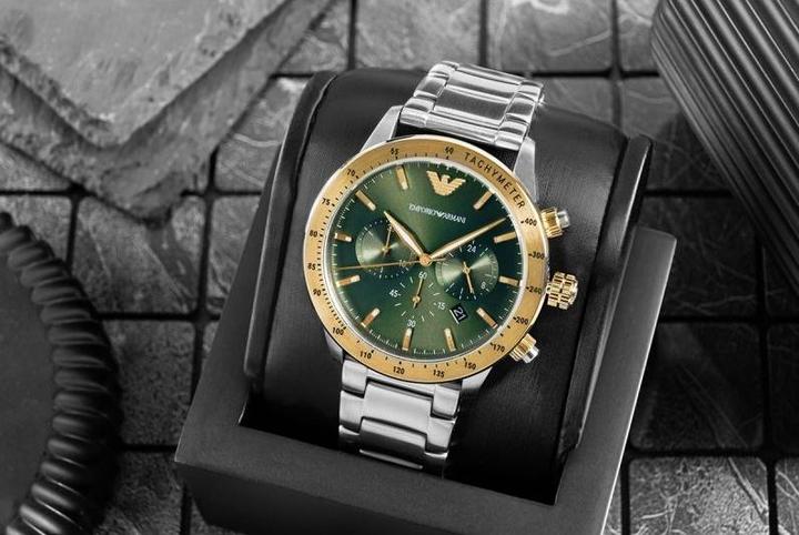 Immagine prodotto Emporio Armani Mario Herrenuhr (Cronografo, Orologio da polso analogico, 43 mm)