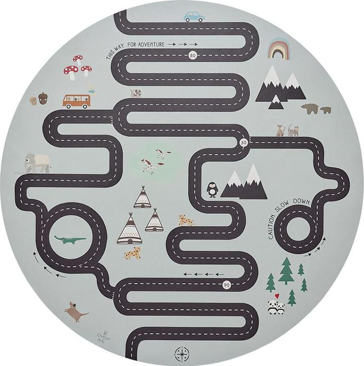 OYOY Mini Tapis de jeu Adventure Ø 112 cm