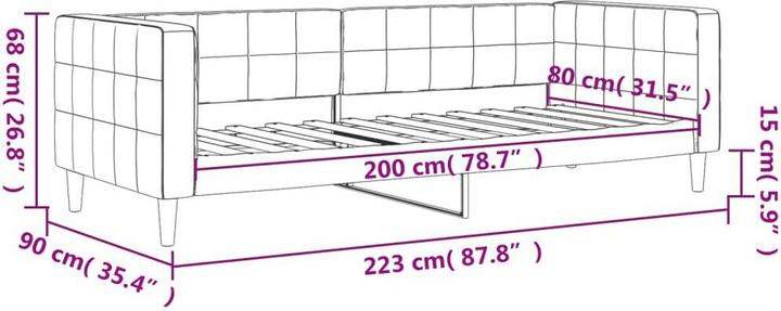Actual product image vidaXL Tagesbett