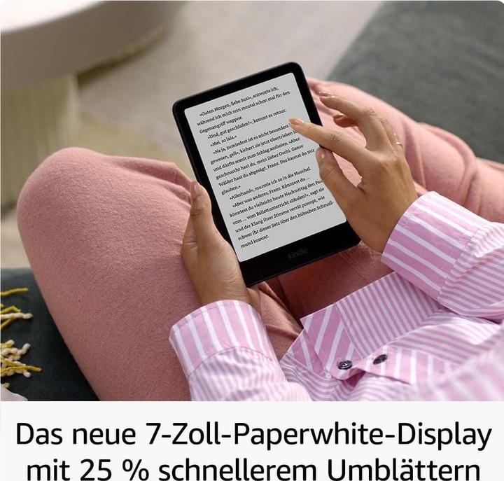 Actual product image Amazon Kindle Paperwhite Signature Edition 2024 (12th Gen) (7", 32 GB, Metallic black)