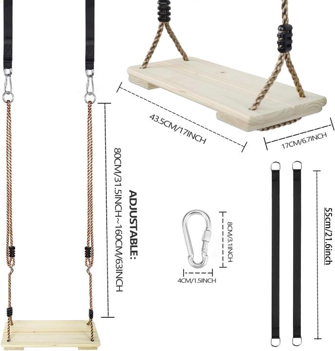 Image du produit Kinspory Holz-Schaukelsitz