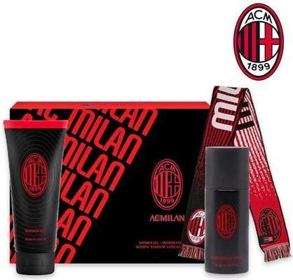 Produktbild A.C. Milan Ac Milan Milan Gift Set With Scarf, Deodorant 150ml, And Shower Gel 200ml