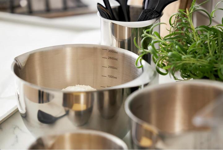 Actual product image Rosti Margrethe bowl - Set of 3 - Steel (23921) (21.80 cm, 1.50 l, 3x)