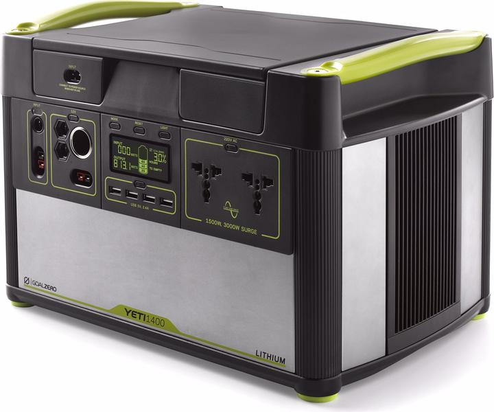 Actual product image Goal Zero Power Station Yeti 1400 Lithium 1425 Wh incl. solar panel