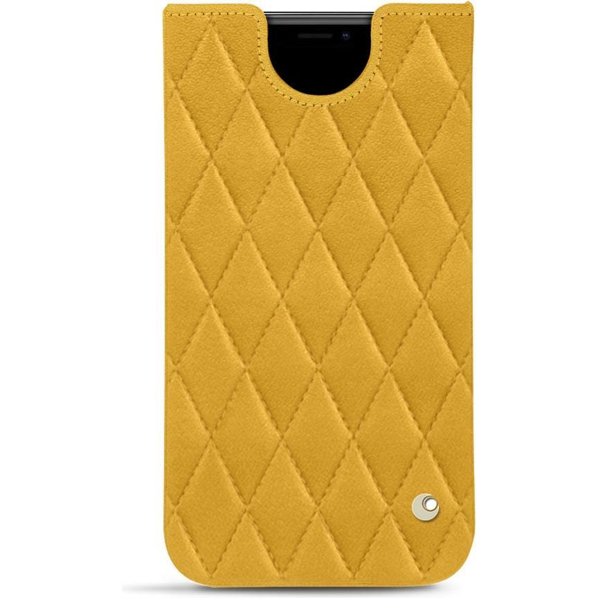 Noreve Lederschutzhülle (Apple iPhone 11), Smartphone Hülle, Orange