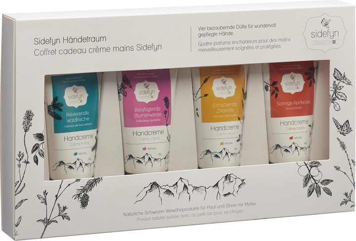 Produktbild Sidefyn Cosmetics Geschenkset - HÄNDETRAUM Set mit 4 Handcremes à20ml (Körperpflegeset)