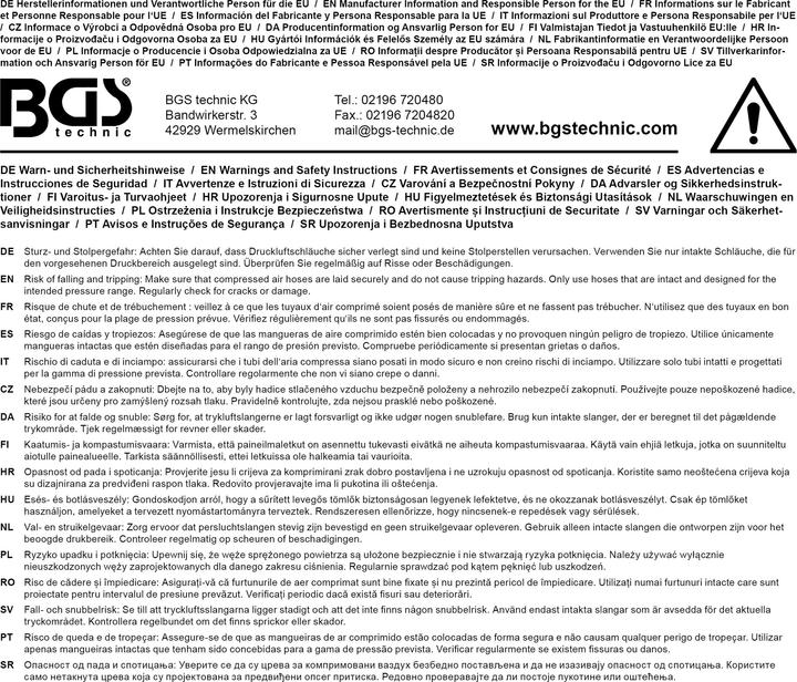 Actual product image BGS Compressed air hose