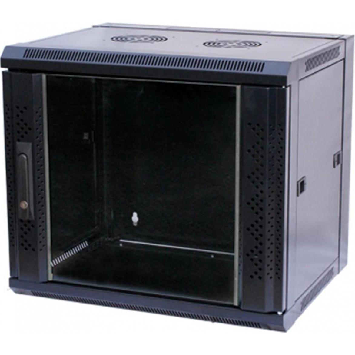 Value Wandgehäuse (12 HE, 19 Zoll Rack), Serverschrank, Schwarz