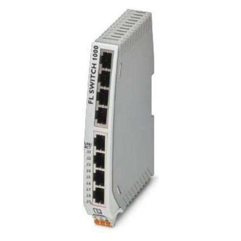 Phoenix FL SWITCH 1008N 1085256 Industrial Ethernet Switch (8 Ports), Netzwerk Switch, Schwarz