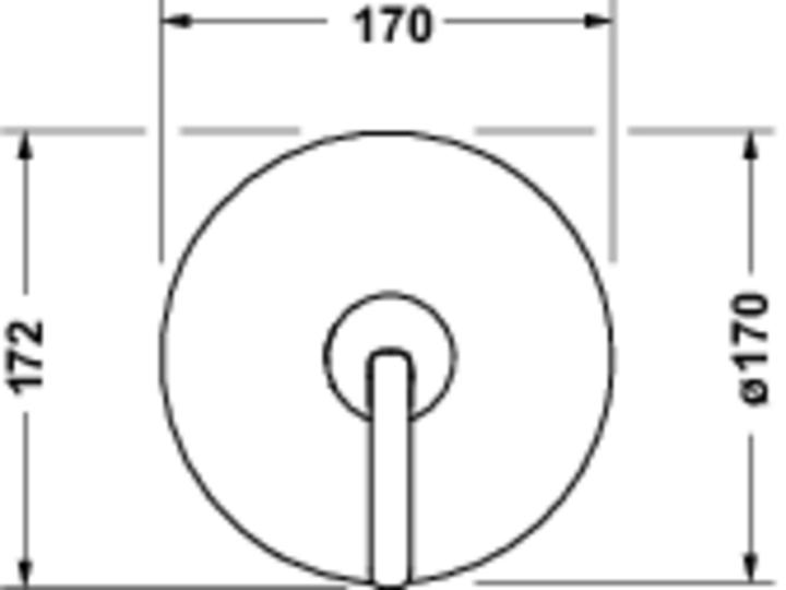 Productafbeelding Duravit Balcoon Mitigeur monocommandé pour douche, montage encastré, 170x172mm, BA4210010070, BA4210010070