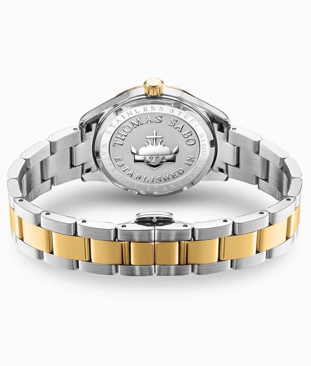 Produktbild Thomas Sabo Damenuhr mit Schmetterlingen Bicolor (Analoguhr, 34 mm)