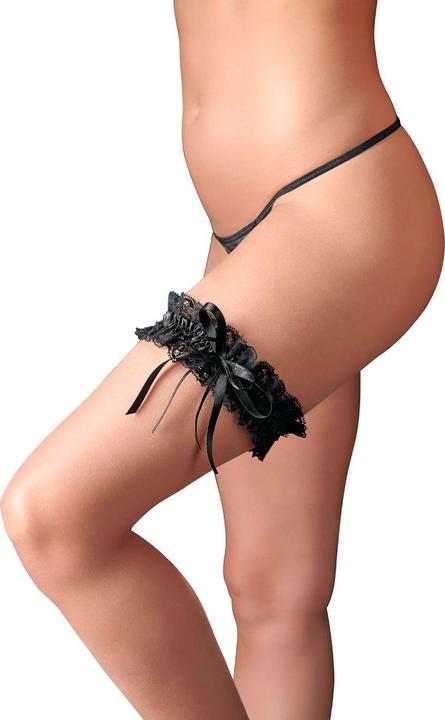 Actual product image Cottelli Collection Lace garter black (One size)