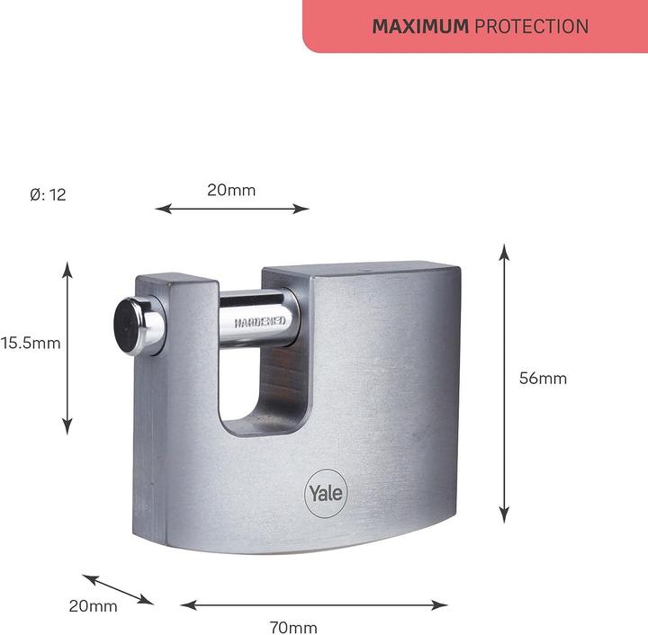 Actual product image Yale Y124B/70/115/1 padlock shutter padlock (e)