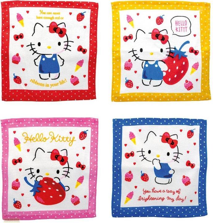 Produktbild Dungeons & Dragons Sanrio Mini-Handtücher Hello Kitty 30 x 30 cm Display (36) (4 Stk., 30 x 30 cm)