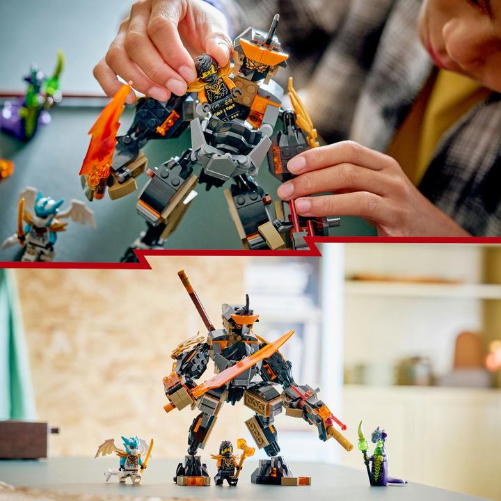 Produktbild LEGO Coles Action-Mech und Drachen-Zane (71854, LEGO Ninjago)