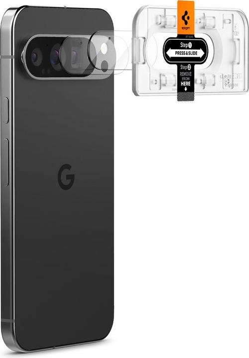 Produktbild Spigen EZ Fit Gehärtetes Glass Camera Protector 2-Pack (2 Stk., Google Pixel 9 Pro)