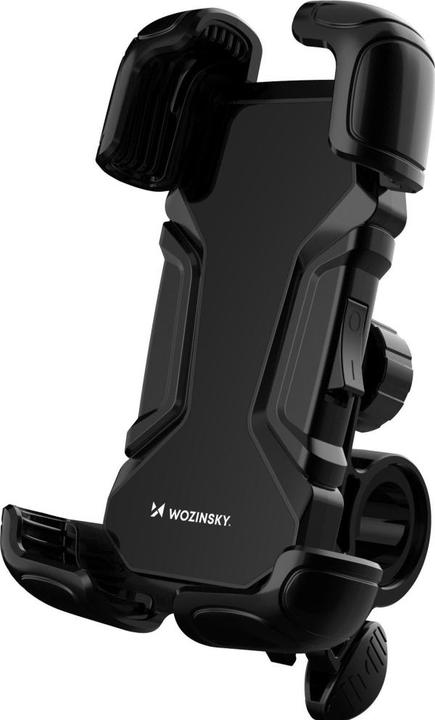 Actual product image Wozinsky strong phone holder for the handlebar of a bicycle, motorbike, scooters black (WBHBK6)